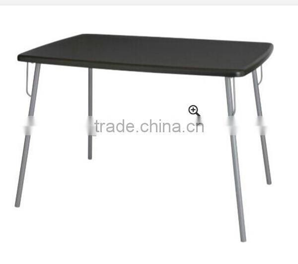 iron frame wooden dining table