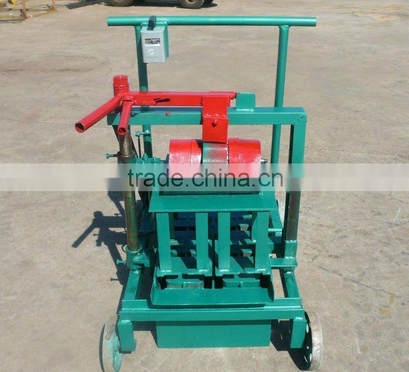 portable cement brick making machine QT40-3C hollow block making machine price