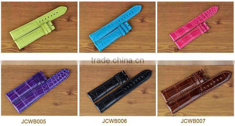 OEM and ODM Service Real Crocodile Leather Watch Band Wholesale