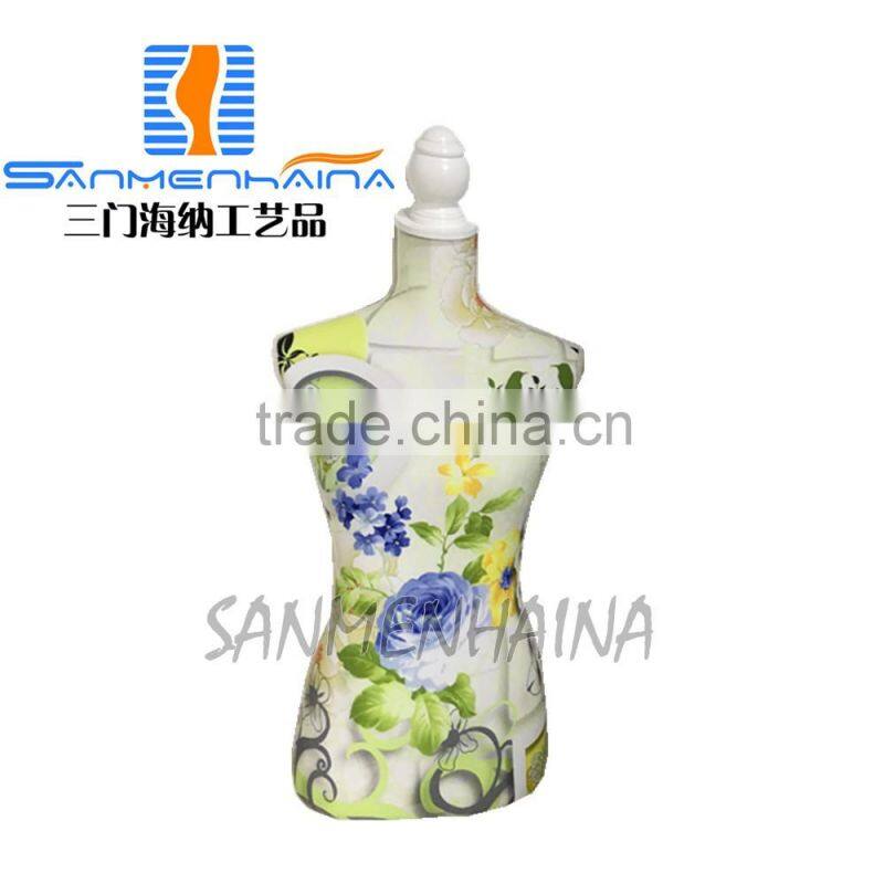 plant printing elastic fabric Female Mannequin