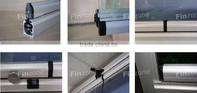 ISO9001:2008 aluminum frameless window
