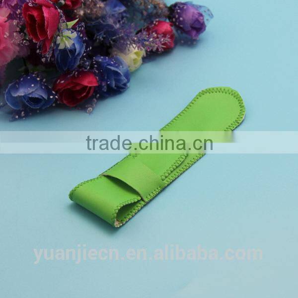 Newest Green Leather Pen Bag Made in China