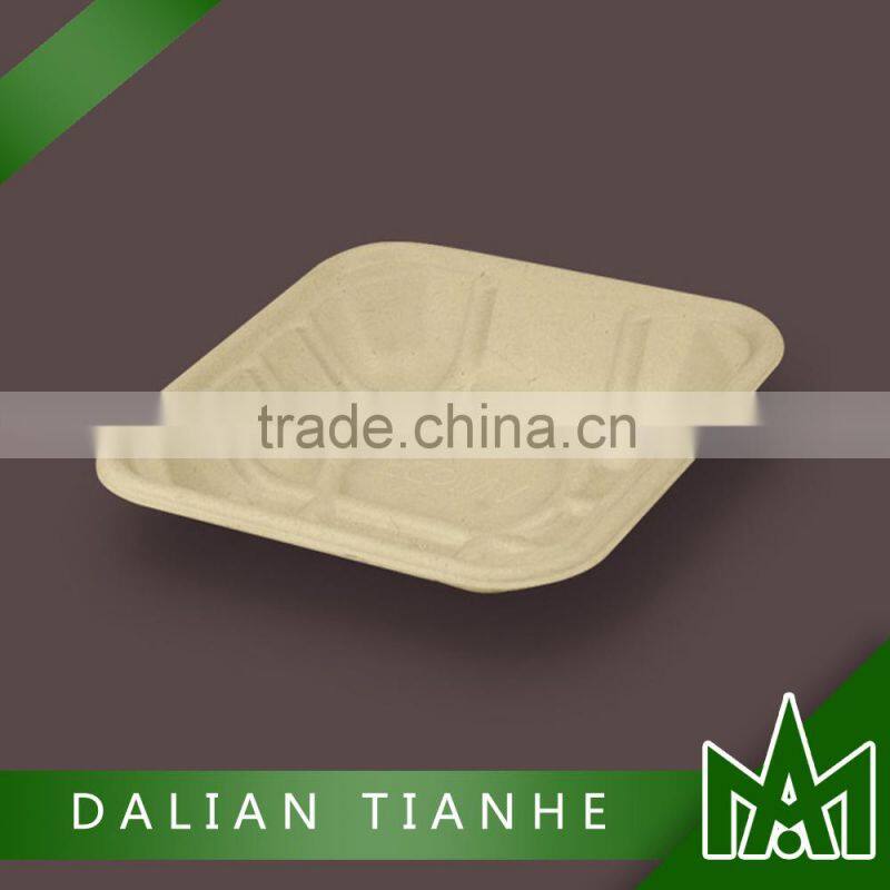 2015 hot sales sugarcane tray with lid
