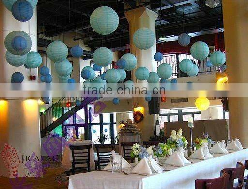 YIWU PARTYSUPPLIER 8" 12" 16" Assorted Eyelet Paper Lanterns