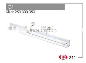 Display showcase double hook bracket for supermarket / glass bracket