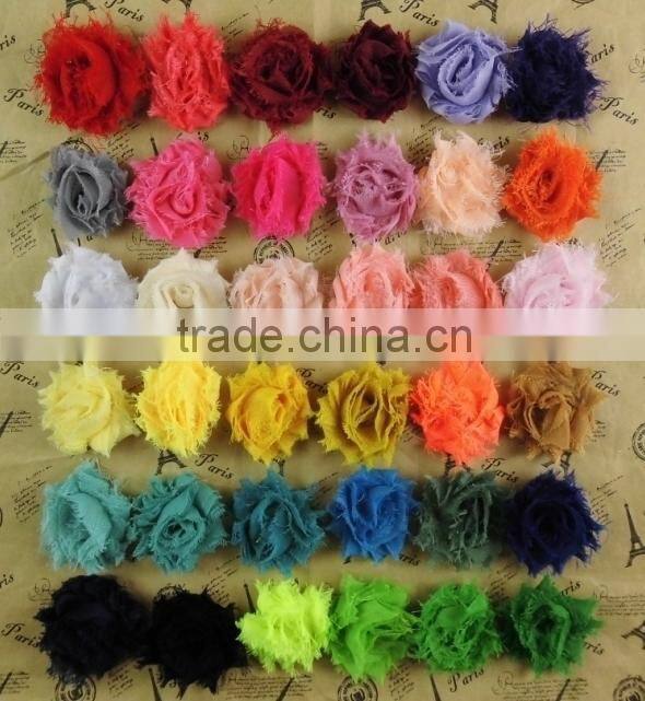handmade making artificial silk ribbon flower