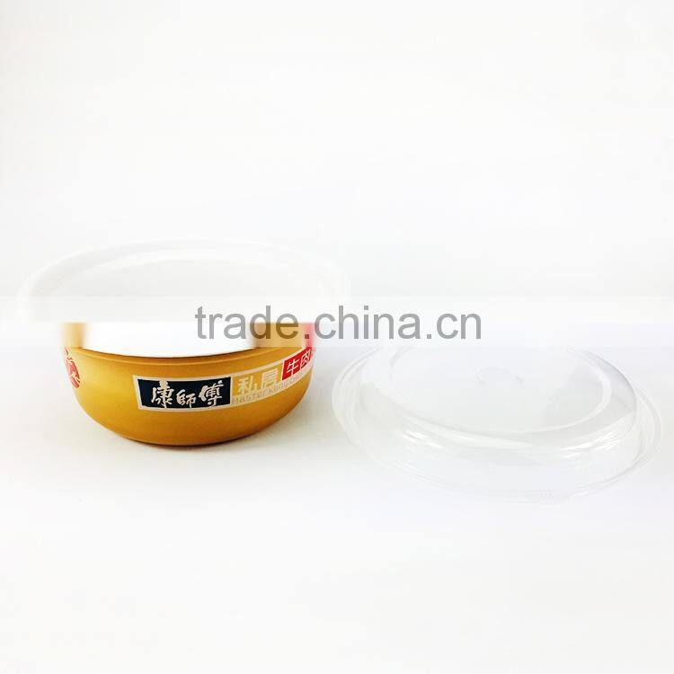 Custom cheap disposable round plastic bowl with lid China