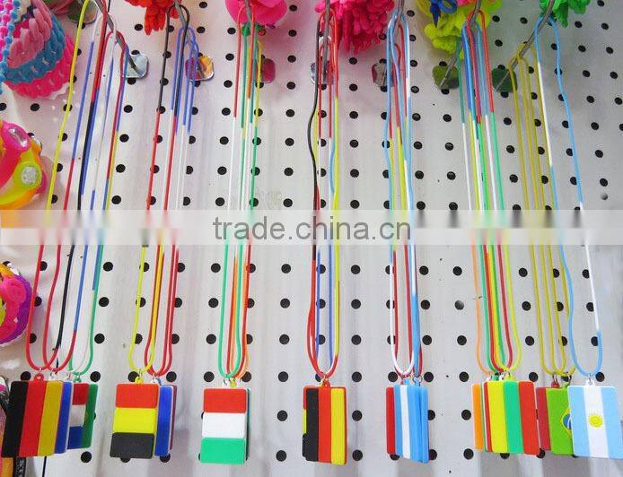 Customed state desgn silicone necklace for promotion
