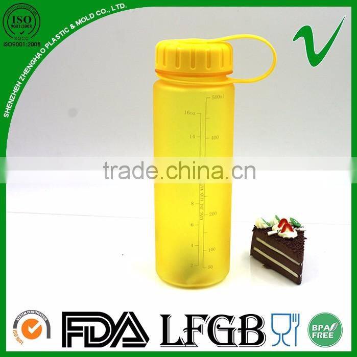 Tritan PCTG joyshaker cylinder clear empty 500ml plastic water bottle