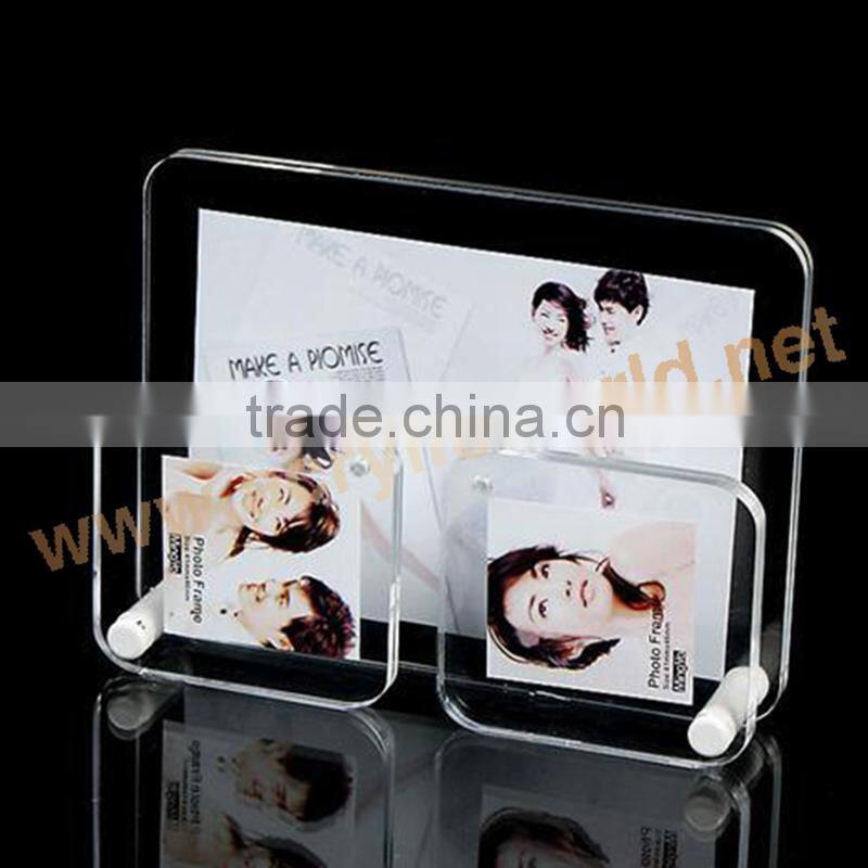 plastic picture frame curved glass picture frame magnet picture frame
