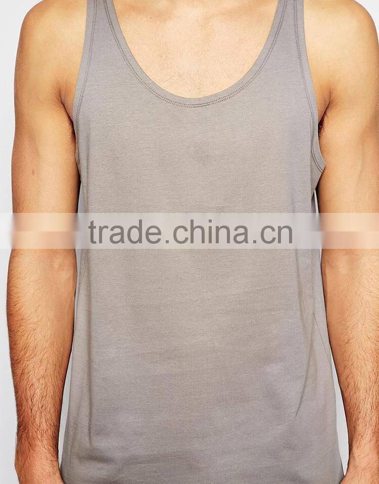 New style hot sale custom gym wear tank top for men