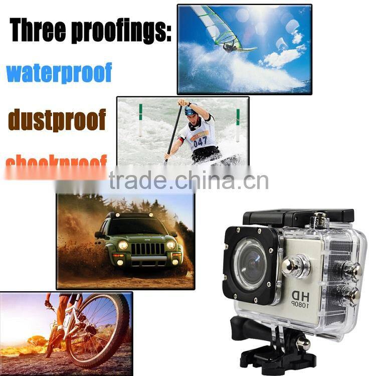 HD 1080p sports camera sj6000 with 30m waterproof extreme