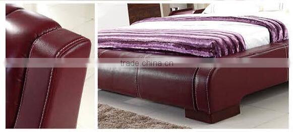 Luxury double bed unique style bedroom set DS-8202#