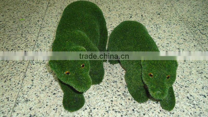 Fake grass animal rabbit for decor
