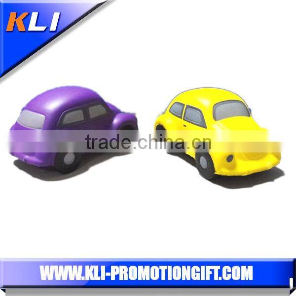 Yellow PU plane shape stress foam toy for kids