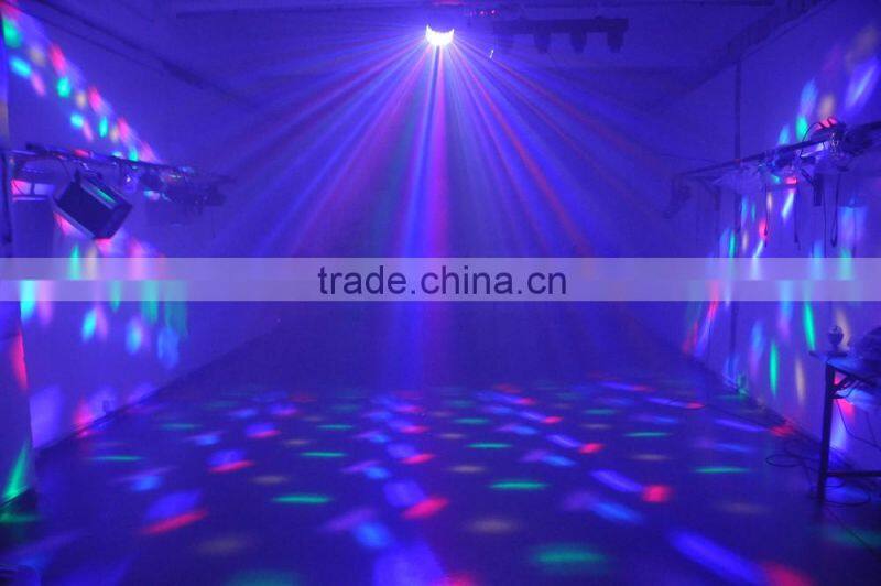 9pcs*1W 9-Colors LCD DMX butterfly magic Party led light