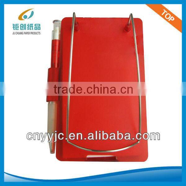 fancy car writing note pad set auto notebook holder with pen for promotion