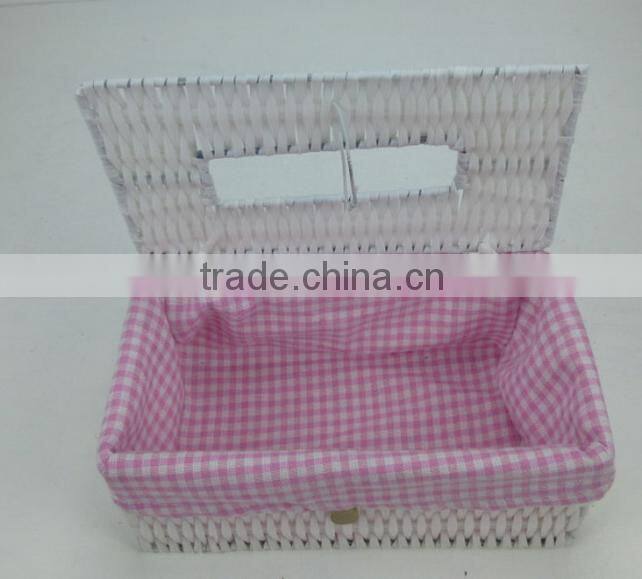 handmade plastic garden style decorative tissue box