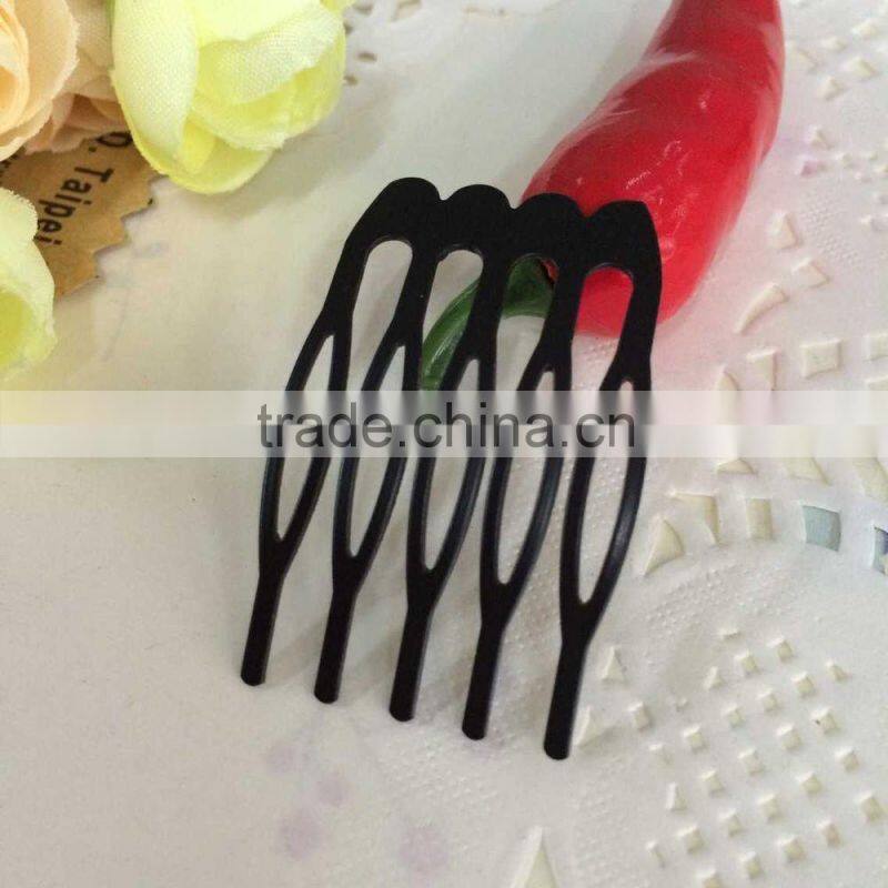 Silver ,gold ,black Metal Hair Combs with Teeth for hair accessories 4 Size
