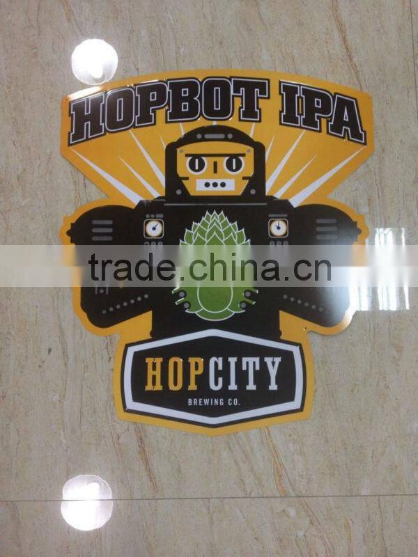 custom OEM funny vintage tin beer metal sign, vintage tin plaque