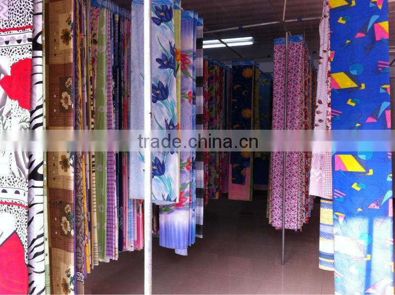 reactive printed polyester peach skin microfiber fabric