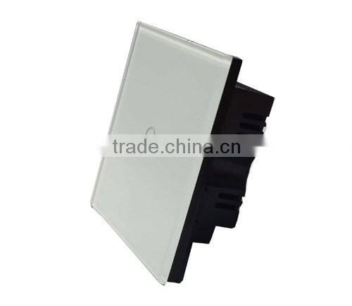 Customized one gang touch switches glass