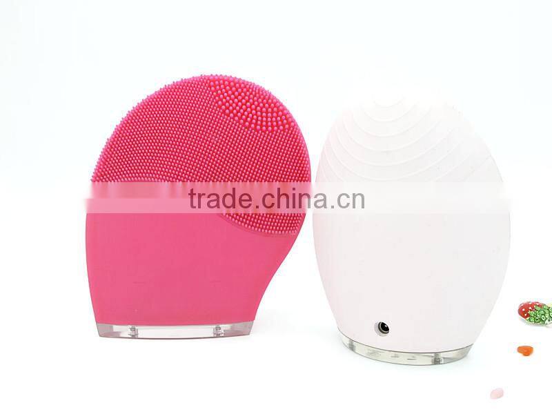 popular 2015 soft silica gel Skin Vibration Slimmer Face cleansing massager functional