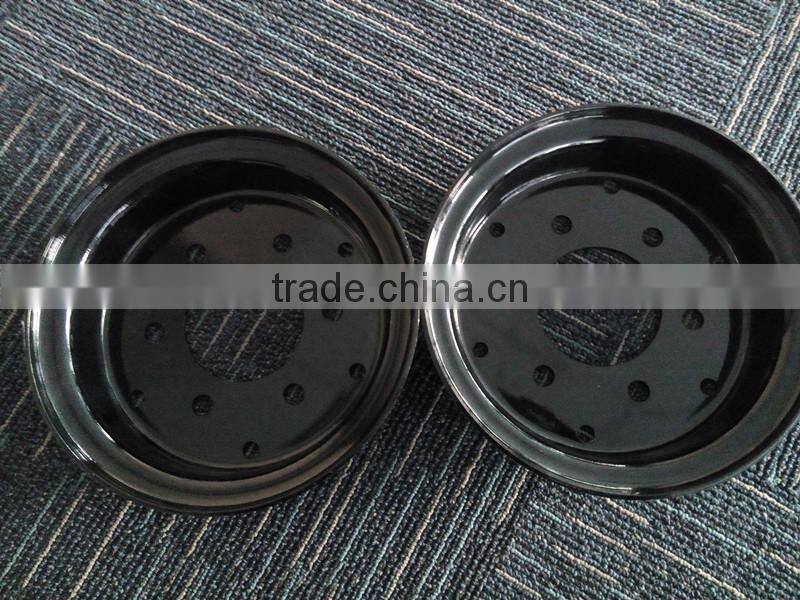 solid tire 4.00-8 5 bolt holes white split wheel rims 3.75-8 with low price