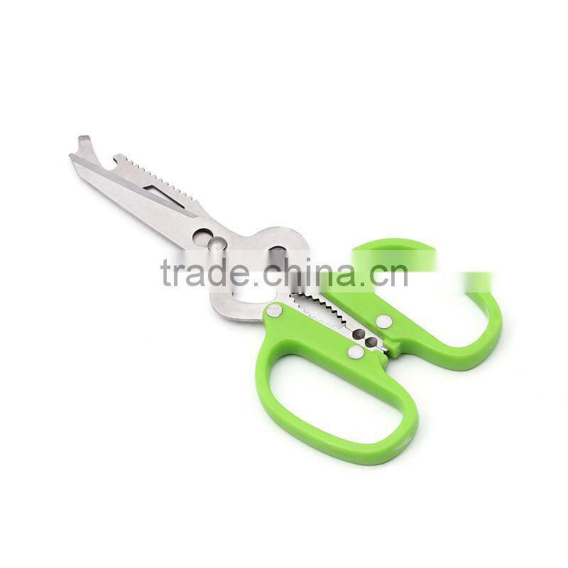 Safety green silicone scissor with high quality ,OEM welcome