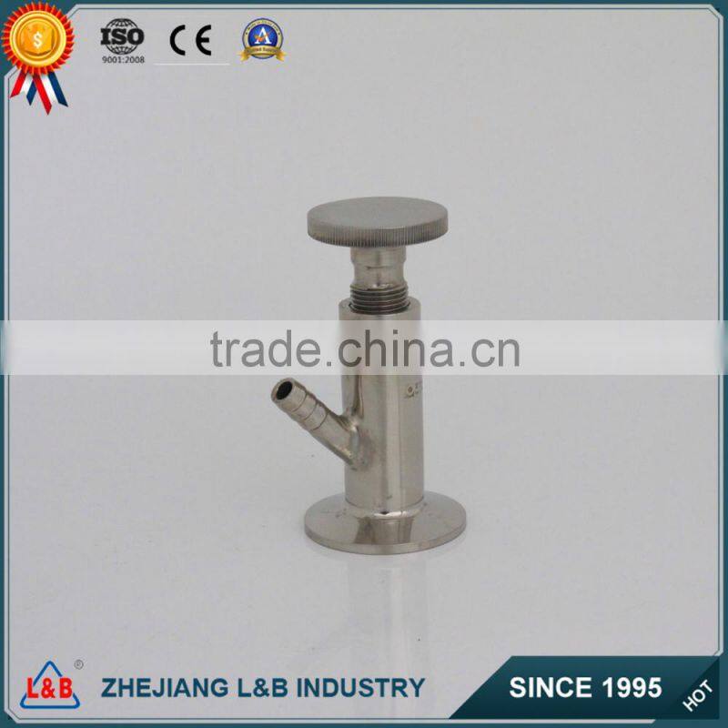 Sanitary milk clamp sample valve