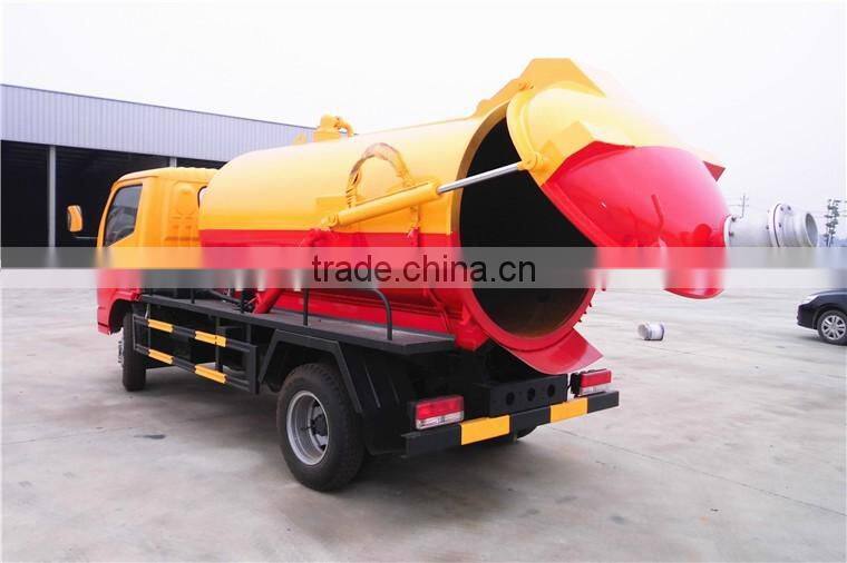 dongfeng 4 cbm vacuum sewage truck for sale