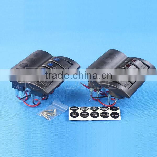 Marine boat splashproof switch panel,wireless automotive toggle switch panel