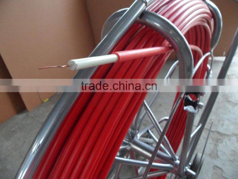 Fiberglass telecom cable pulling tools, electric tools guide rod,cable pull rodder