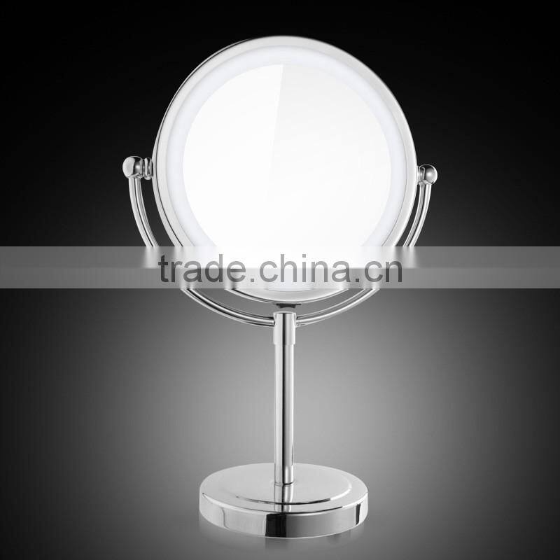 Battery Operated Desktop Two Sides Illuminated LED Cosmetic Makeup Mirror