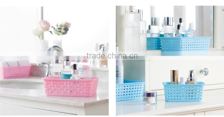 Multifunctional draining storage basket--pink(L)