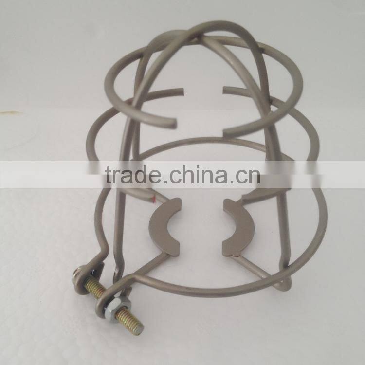 Chrome plated steel wire weld fire sprinkler guards