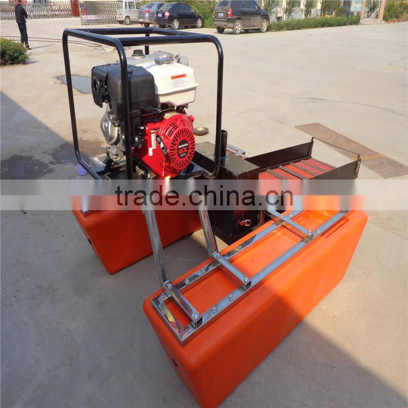 Profession make mini dredge for gold used in small river