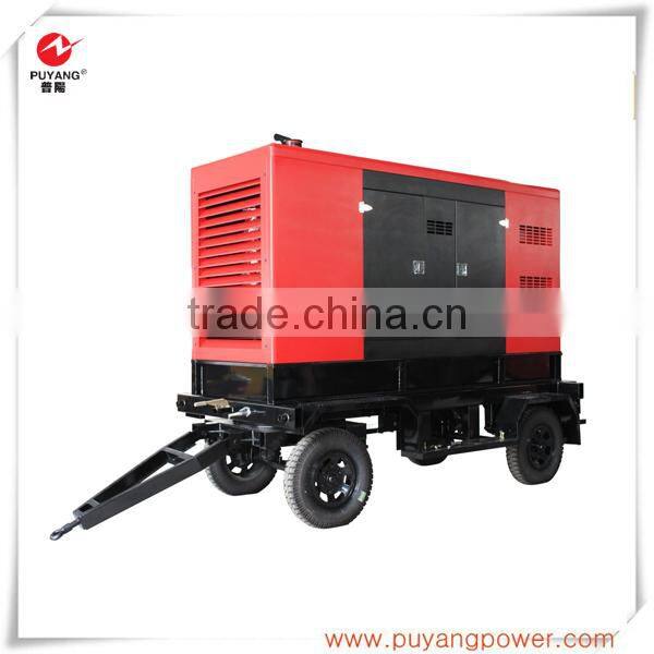 China low consumption 8KW-15KW trailer container generator by laidong/Weichai/Shangchai engine