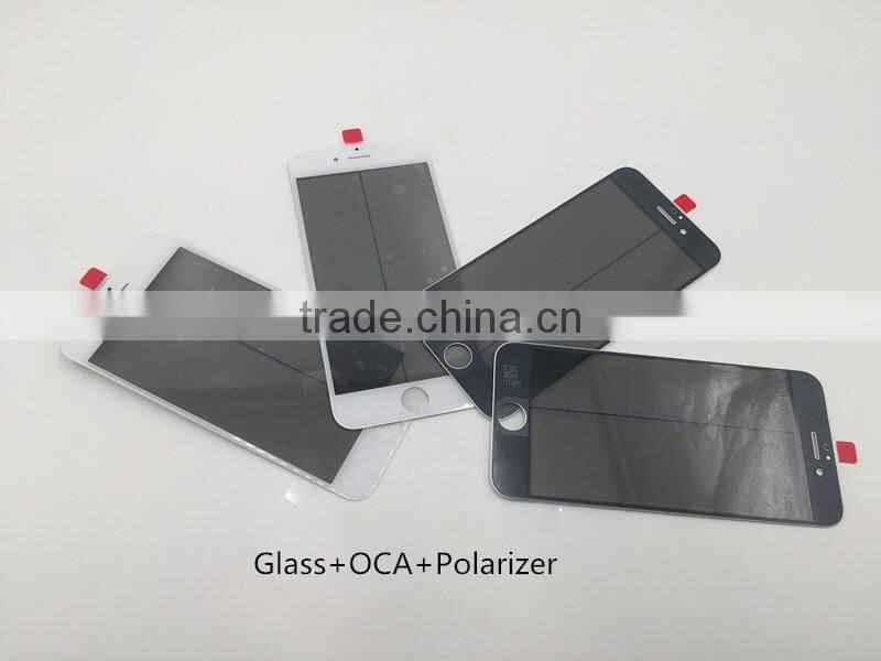 2017 Hot selling 4 in 1 glass with cold press frame with OCA sheet film with polarizer for iPhone