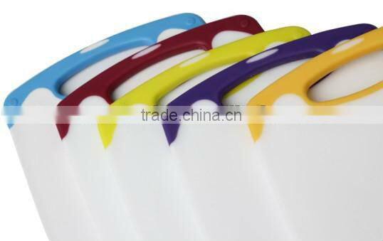 Anti-skid PP +TPR Plastic Chopping Block/ Cutting Board