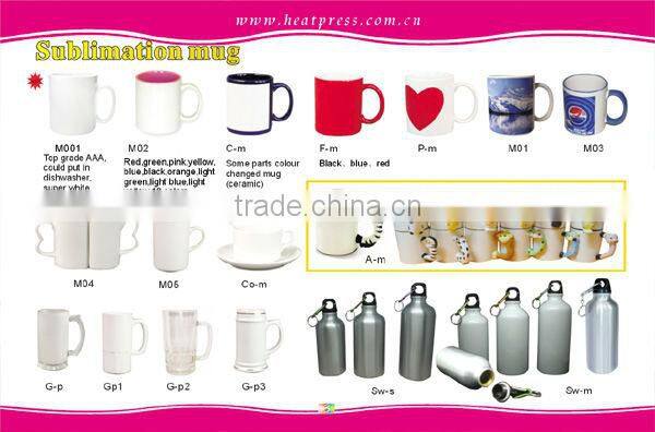 cute hot ceramic color changing mug