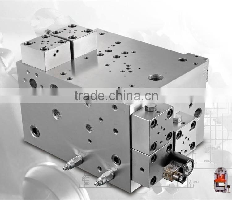 Aluminium hydraulic Extrusion Plant Machine parts cartridge manifold units