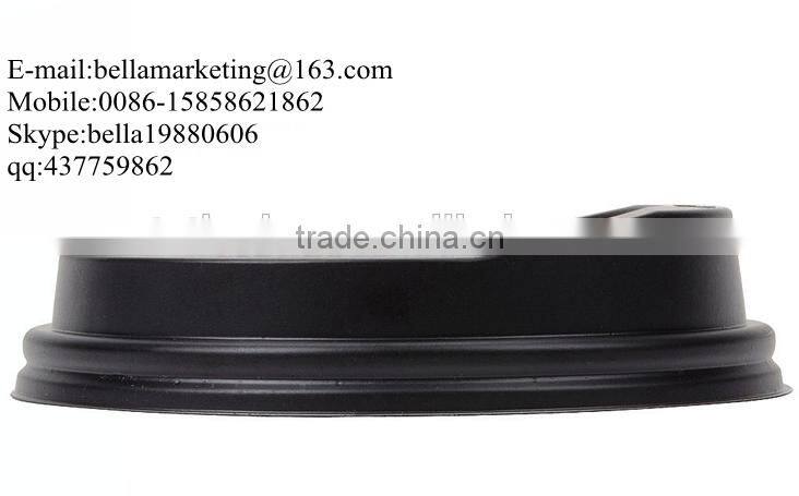 PS Plastic Lid for hot coffee paper cups, Eco-Products 10, 12, 16, and 20 oz