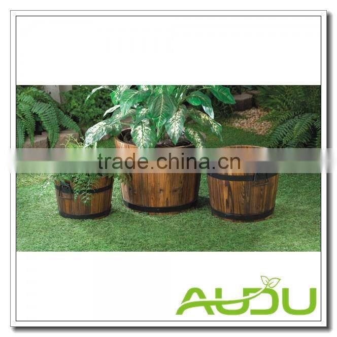 Audu French Wood Planter/Wooden Planter/Wood Flower Planter