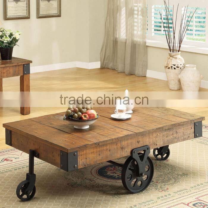 Connoisseurs Collection Wood Stone-Top Demilune Console Table