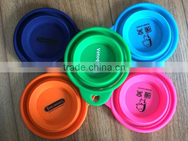 Pet's gift Pure silicone dog bowl