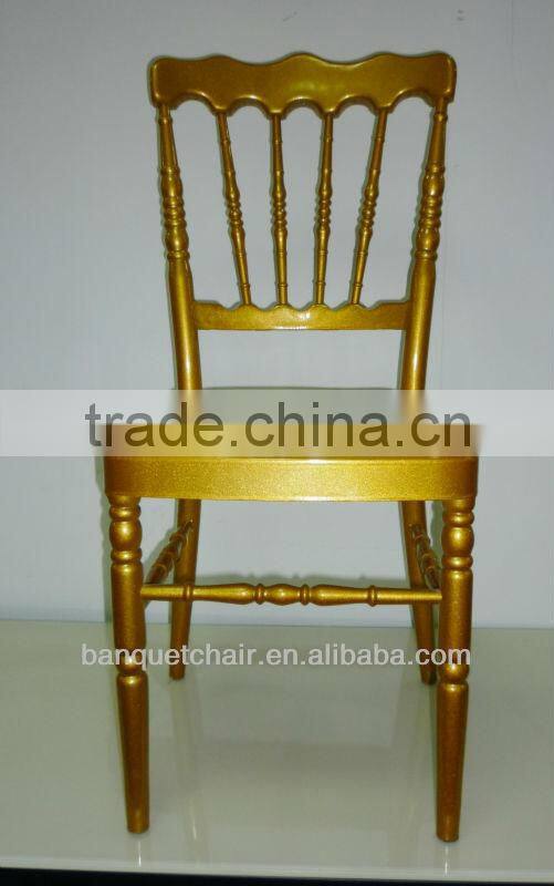 Aluminium Napoleon Gold wedding chair for sale