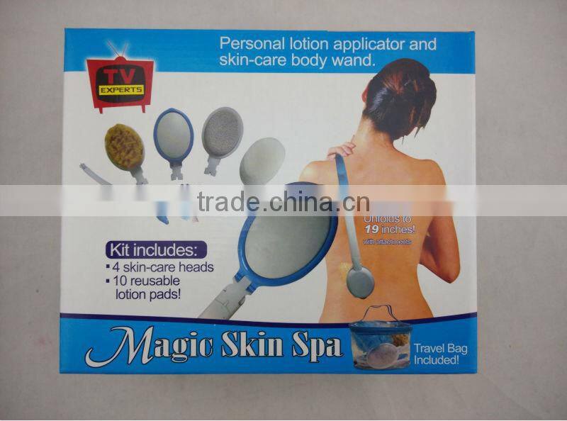 Long Handle Bath Brush/15 PC Body lotion applicator&spa set