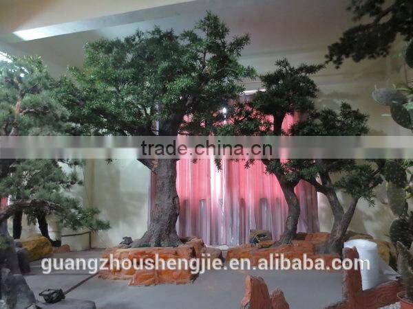 SJ2001011 artificial pine leaves for tree-like tower/decorative pine branches/fake pine fronds