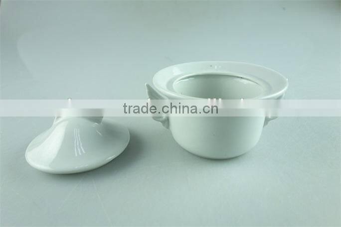 irregular sugar &creamer pots,white porcelain canister,small casserole
